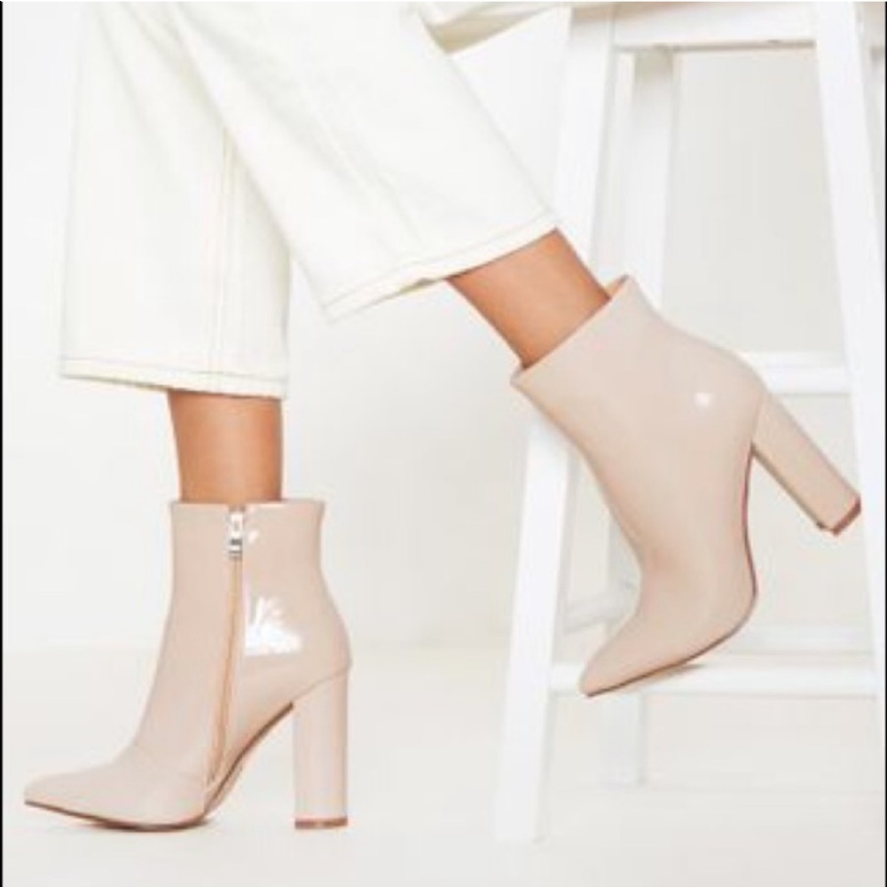 NIB Block heel booties